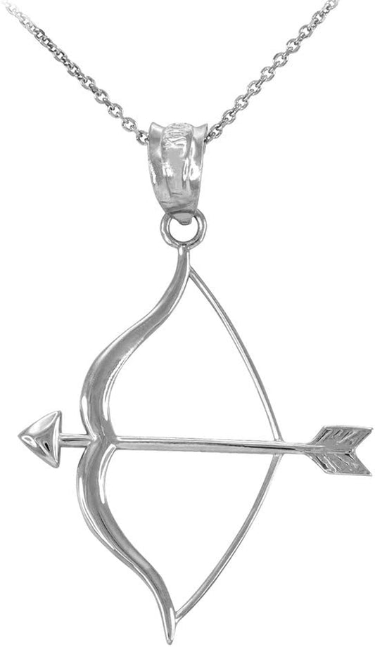Bow and Arrow Pendant Necklace